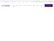 Tablet Screenshot of lavender-spa.com